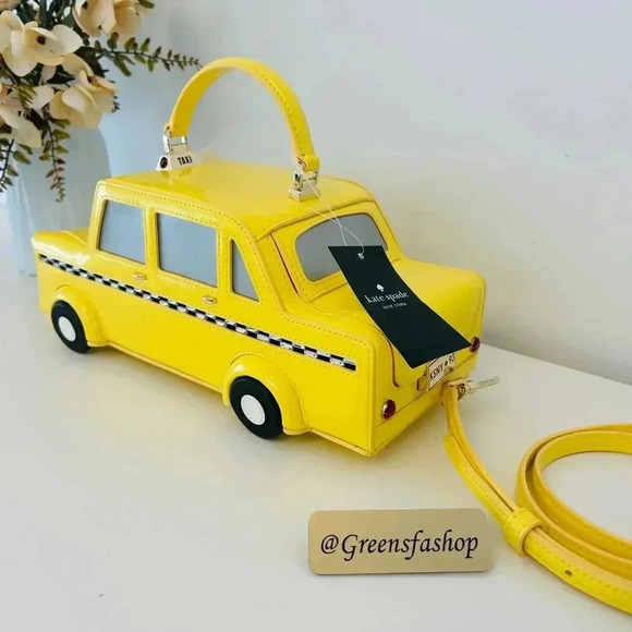 Kate Spade Purse NYC Big Apple 3D Taxi Crossbody Bag - Picture 9 of 12